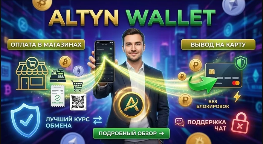 Кошелёк Алтын: оплата в магазинах и вывод на карту