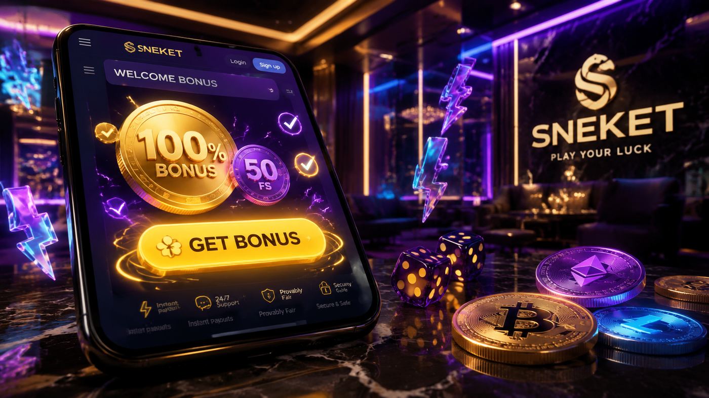 How to get the Sneket bonus — 100% + 50 FS