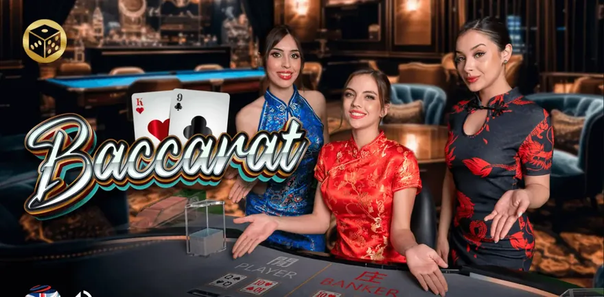 Live-Baccarat-Tisch bei Sneket mit echten Croupiers
