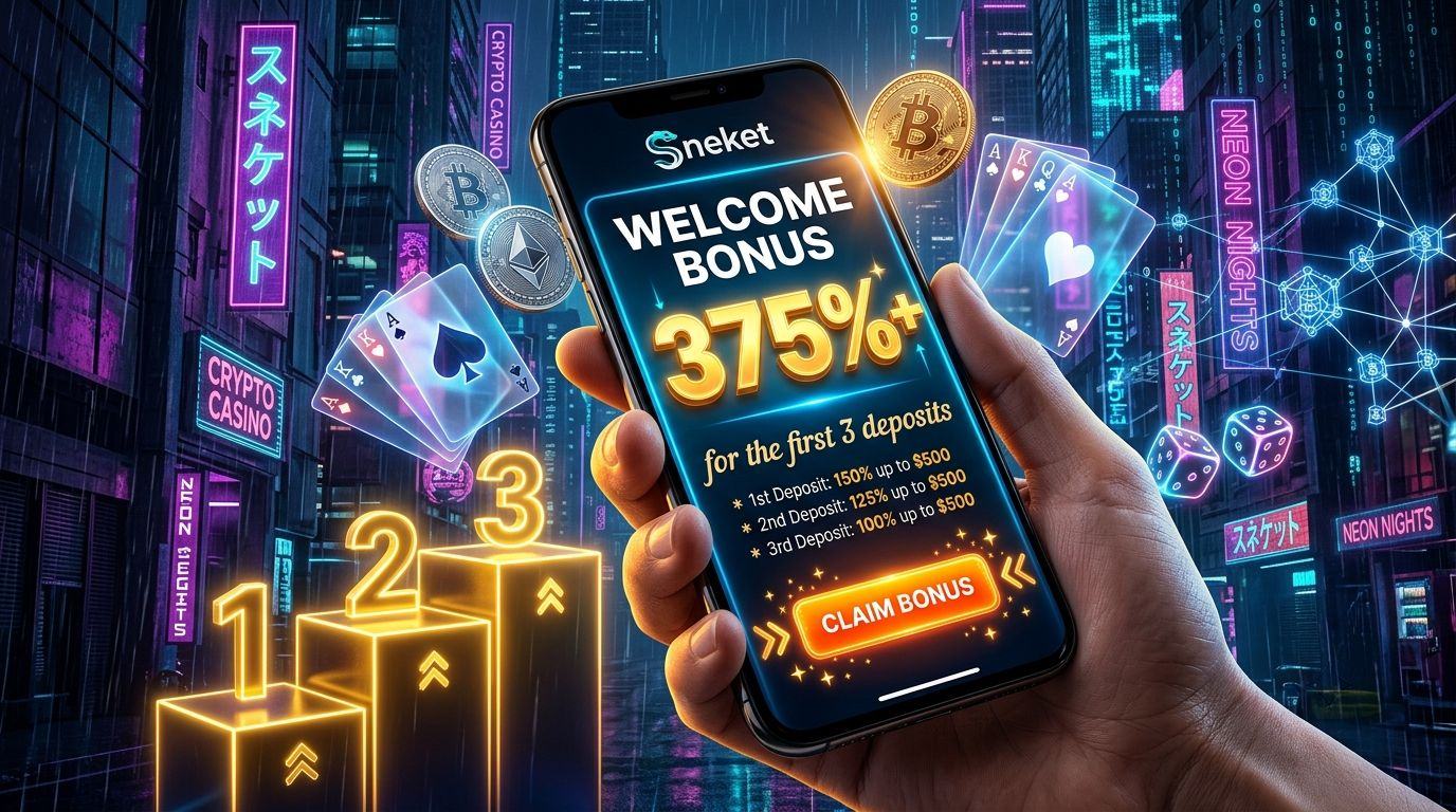 Real-money play — bonus across 3 deposits