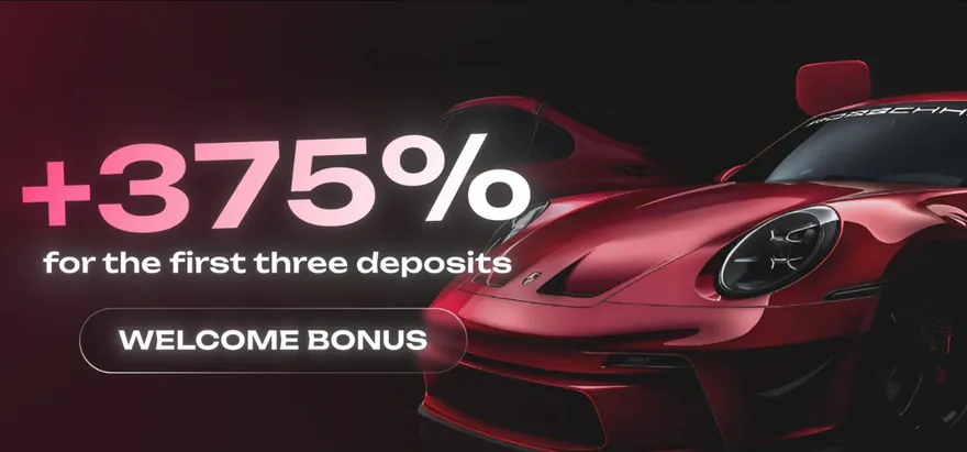 Sneket welcome bonus — +375% for the first three deposits