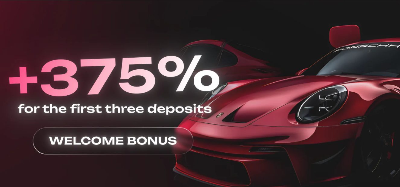 Sneket welcome bonus — +375% for the first three deposits