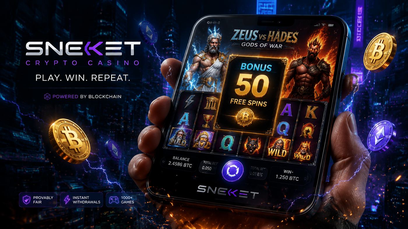 Sneket welcome bonus — 50 free spins