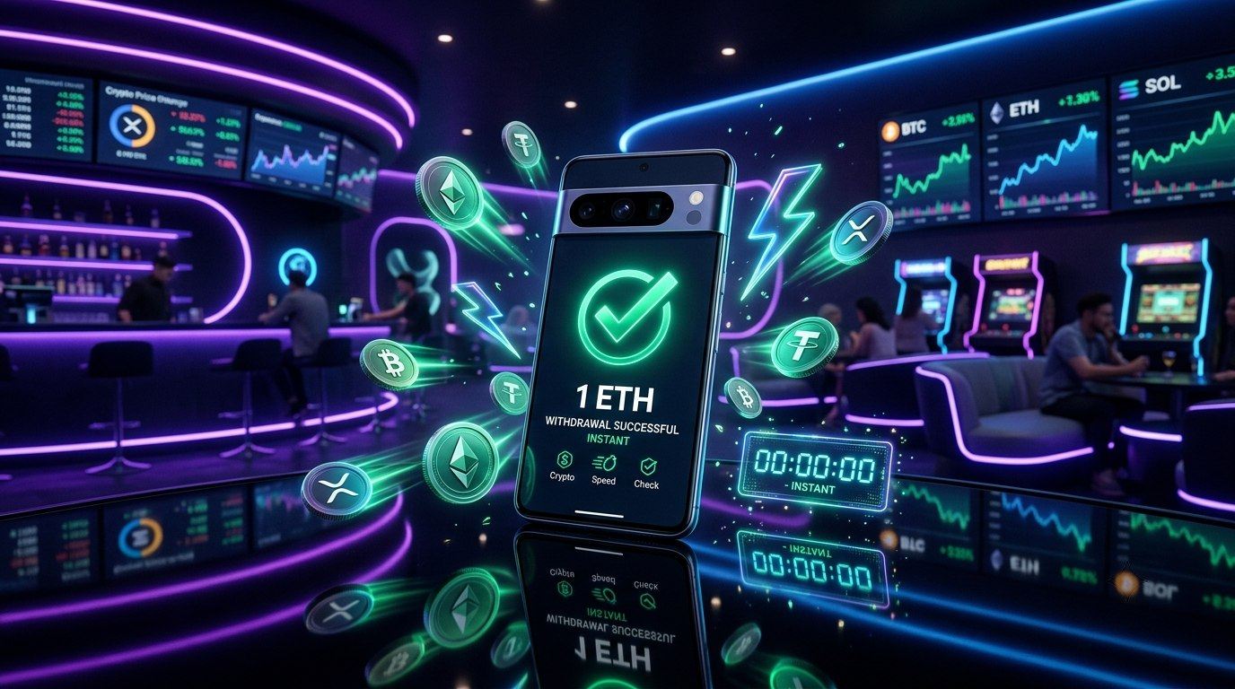 Withdrawals at Sneket — instant crypto